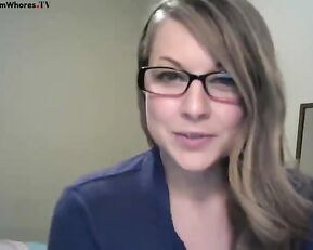 Kandicekum milf sexy blonde in glasses free teasing webcam show
