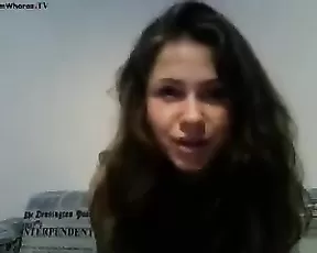 Teen brunette girls free teasing webcam show