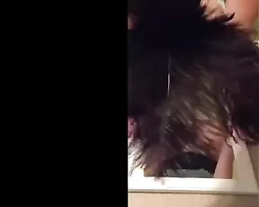 Dirty milf suck dildo on mirror webcam show