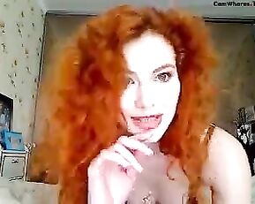 CurlyCandy18 redhead slim sexy milf teasing webcam show