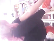 Hot girl dancing striptease webcam show