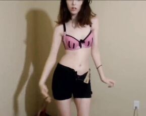 Lylacdoll sexy teen striptease and masturbate webcam show