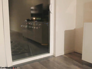 Skinny girl is spreading her legs