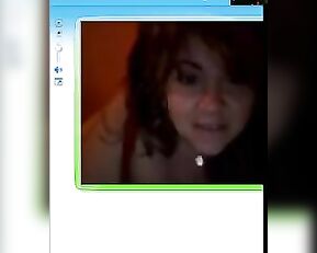 Fat brunette girl free teasing webcam show