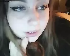 Tasty beauty teen in bed free teasing webcam show