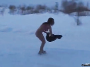 Petite babe with pointy tits fucked in reverse