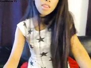 Sweet slim teen teasing in webcam show