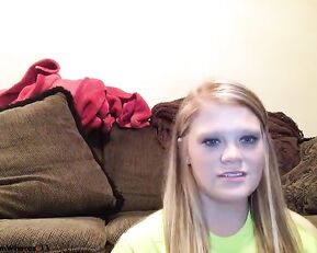 Nice blonde make couple blowjob webcam show