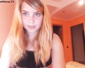 Nice blonde teen free teasing webcam show