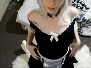 She is fucking black sex-toy in front of cam