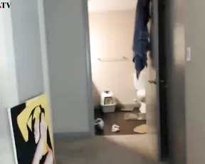 Teen gets a large dick in