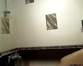 All natural girl teases her cunt
