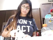 My sweet chick giving me birthday blowjob