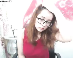 valissiya redhead teen in glasses free teasing webcam show
