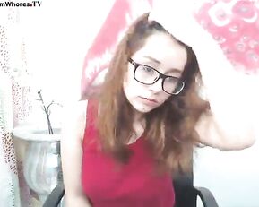 valissiya redhead teen in glasses free teasing webcam show
