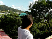 Hot brunette is massaging her wet cunt