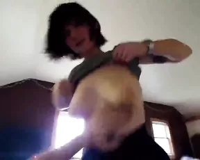 Busty woman is penetrated hard