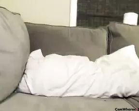 So pretty brunette wife make a hell of a blowjob and handjob in home,!damn!